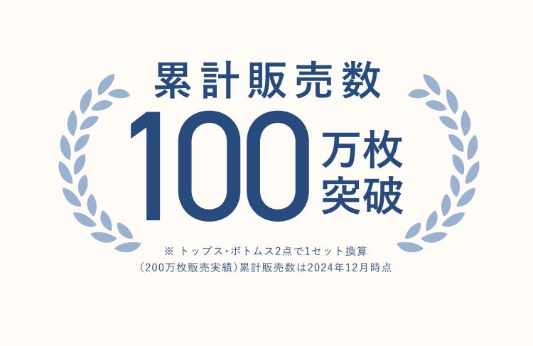 累計販売数100万突破