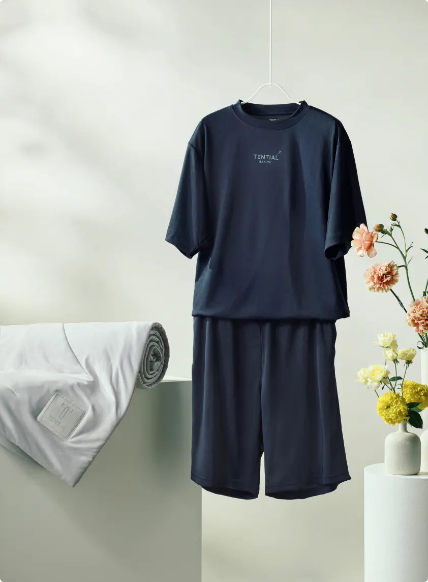 夏の涼感 パジャマ＆掛け布団セット