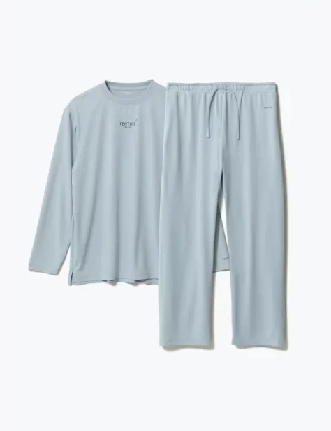 BAKUNE Dry Men's 上下セット（長袖Tシャツ・ロングパンツ）