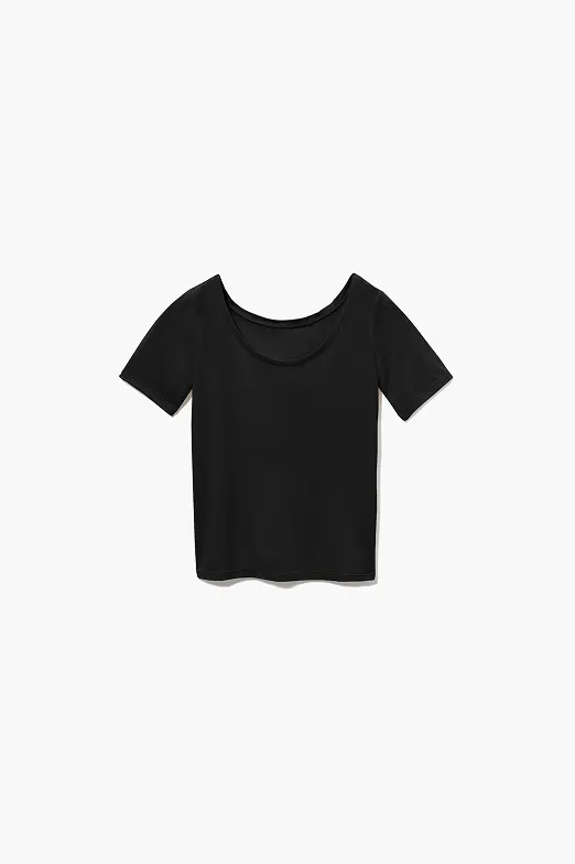 【冷感ライトワッフル】リカバリーアンダーウェア半袖_ウィメンズ