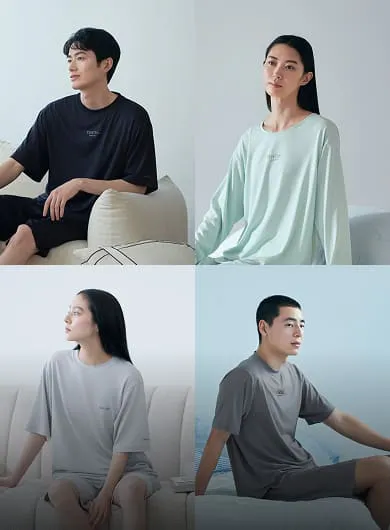 TENTIALのリカバリーウェアを着用する男女のイメージ